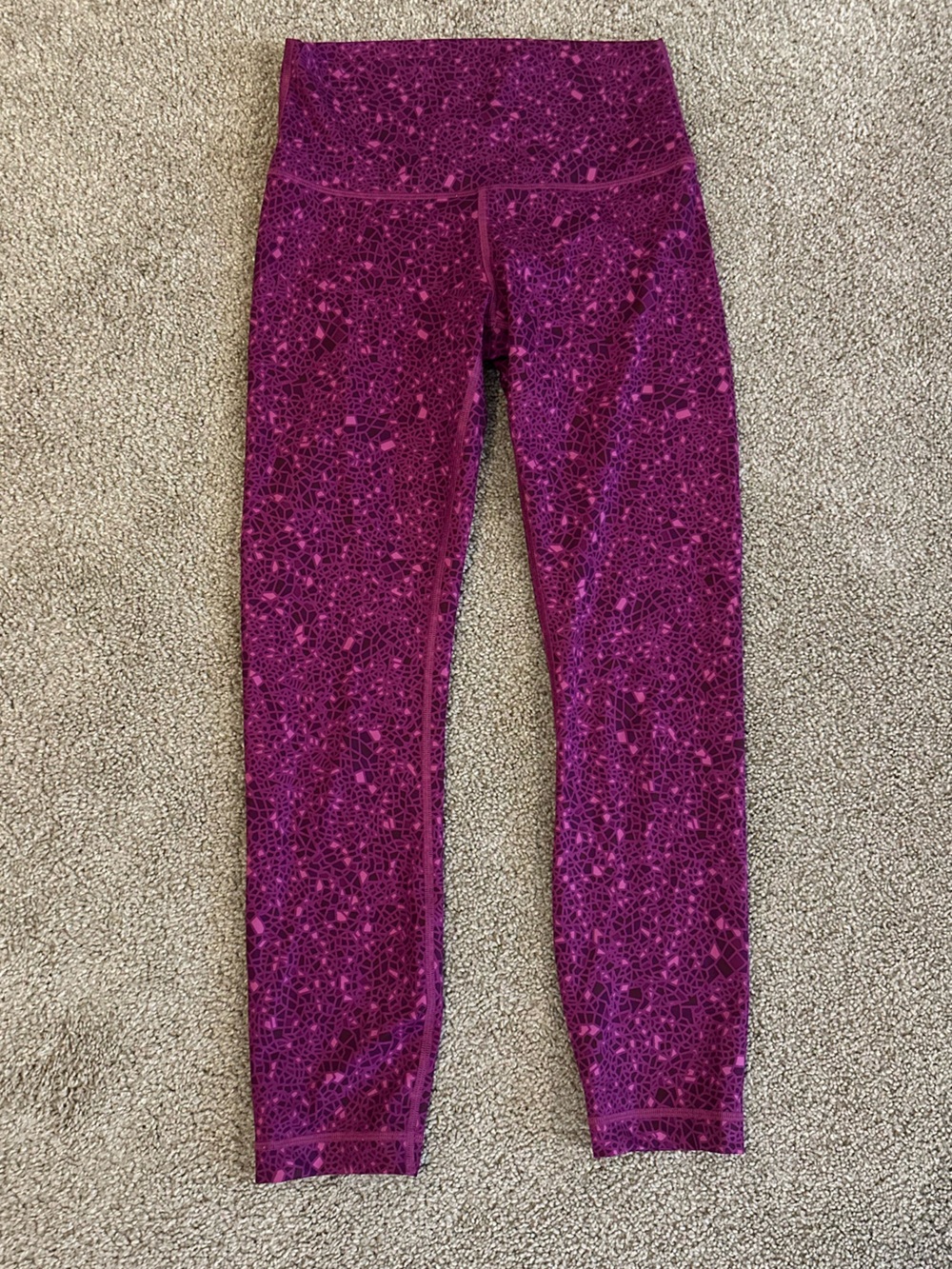 lululemon athletica Purple Mosaic High-Rise Leggings